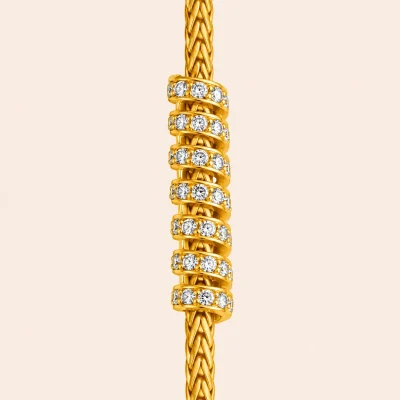 Crystal Stone Mugappu Chain