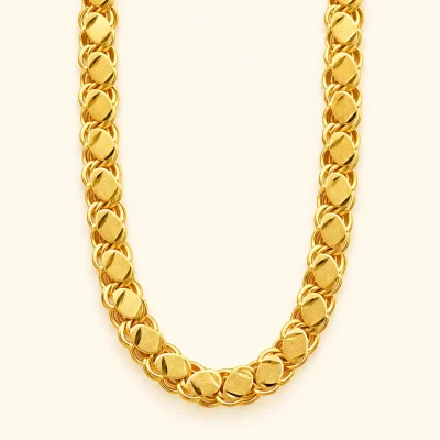 Oval Link Designer Gold Chain