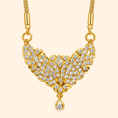 Impon Diamond Leaf Dollar Chain