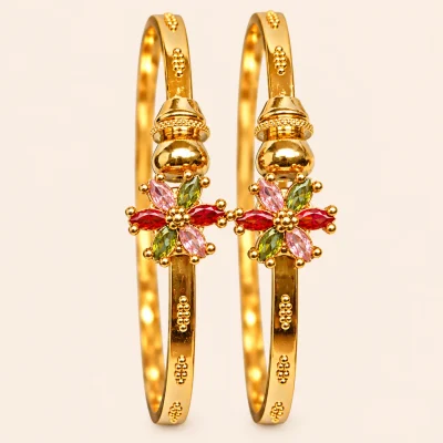 Multi Colour Flower Design Bracelet