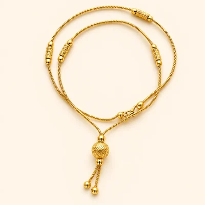 Beaded Ball Pendant Chain