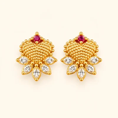 Hear Design Earring