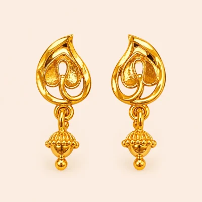 Elegant Teardrop Jhumka Earrings