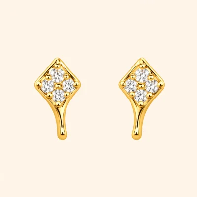 Crystal Diamond Drop Earring