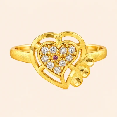 Heart Stone Designer Ring
