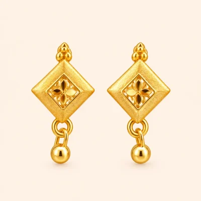 Elegant Square Drop Earrings