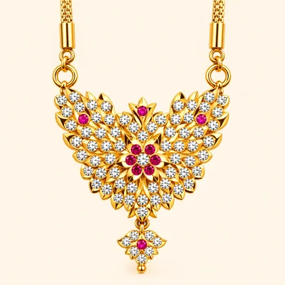 Impon Ruby Bloom Dollar Chain