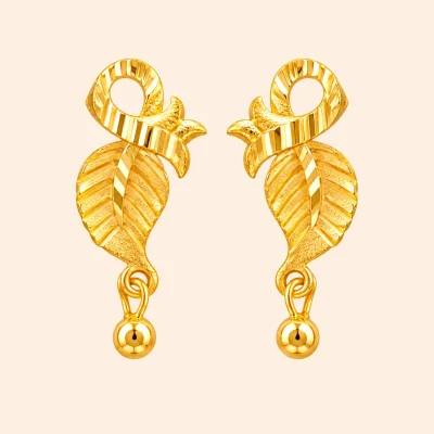 Elegant Leaf Drop Earrings